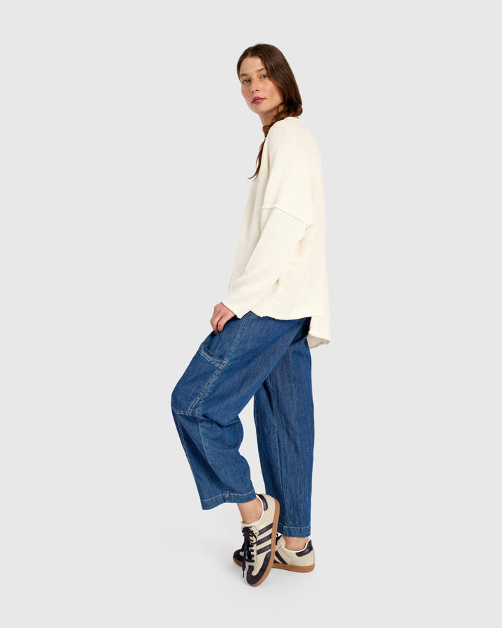 Bliss Slouchy Sweater, Cream