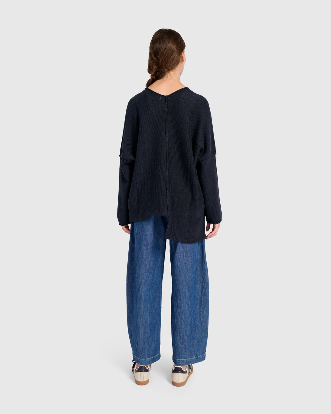 Bliss Slouchy Sweater, Navy