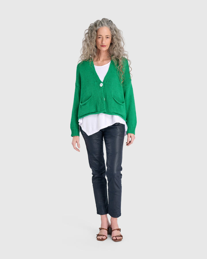 Simply Slouchy Cardigan, Green