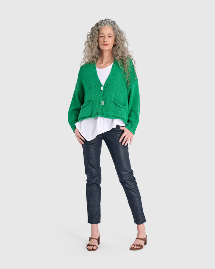 Simply Slouchy Cardigan, Green