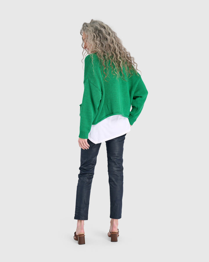 Simply Slouchy Cardigan, Green