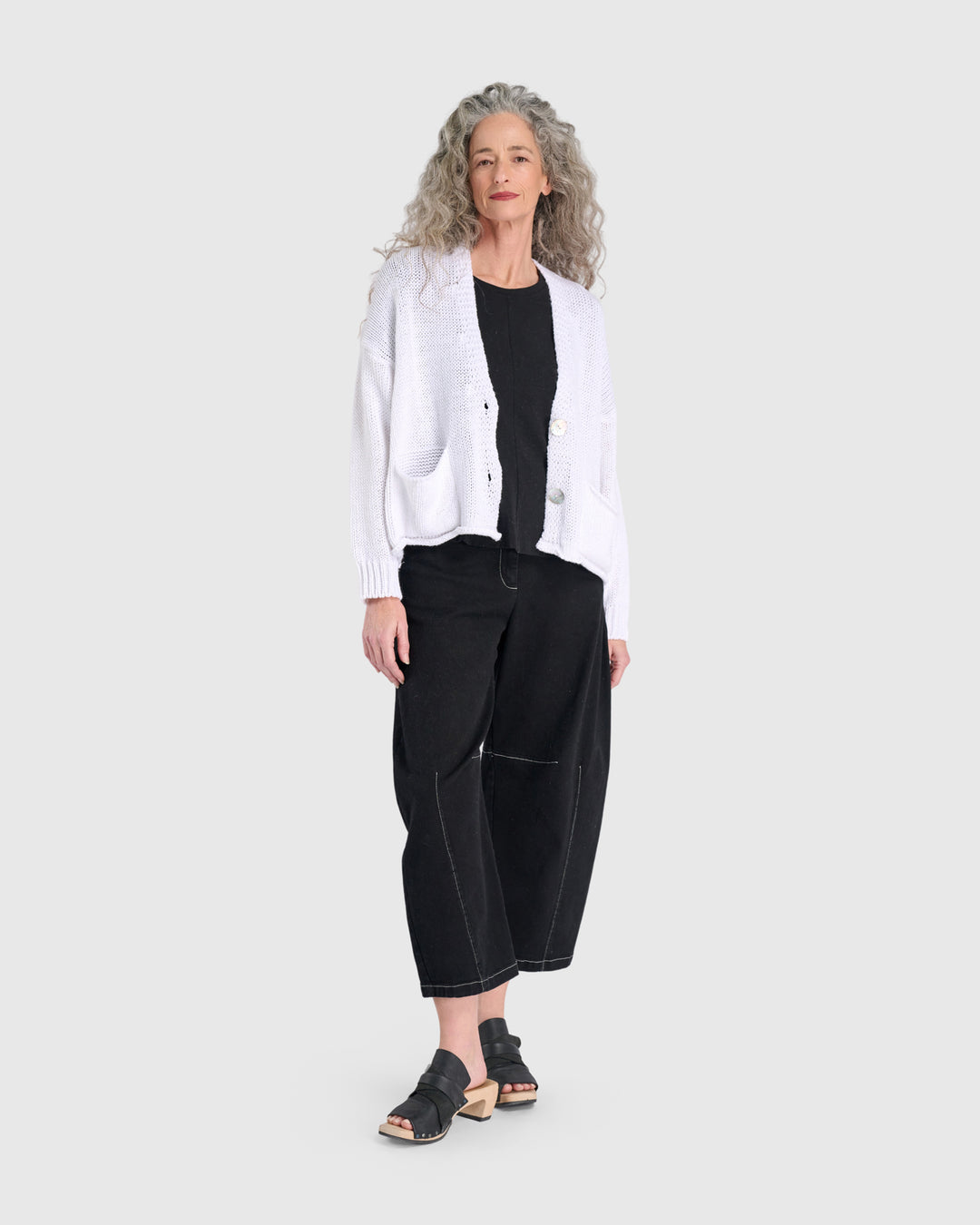 Simply Slouchy Cardigan, White