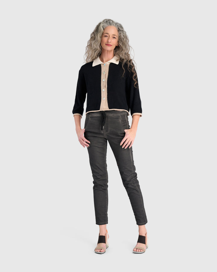 Washed Iconic Stretch Jeans, Steel