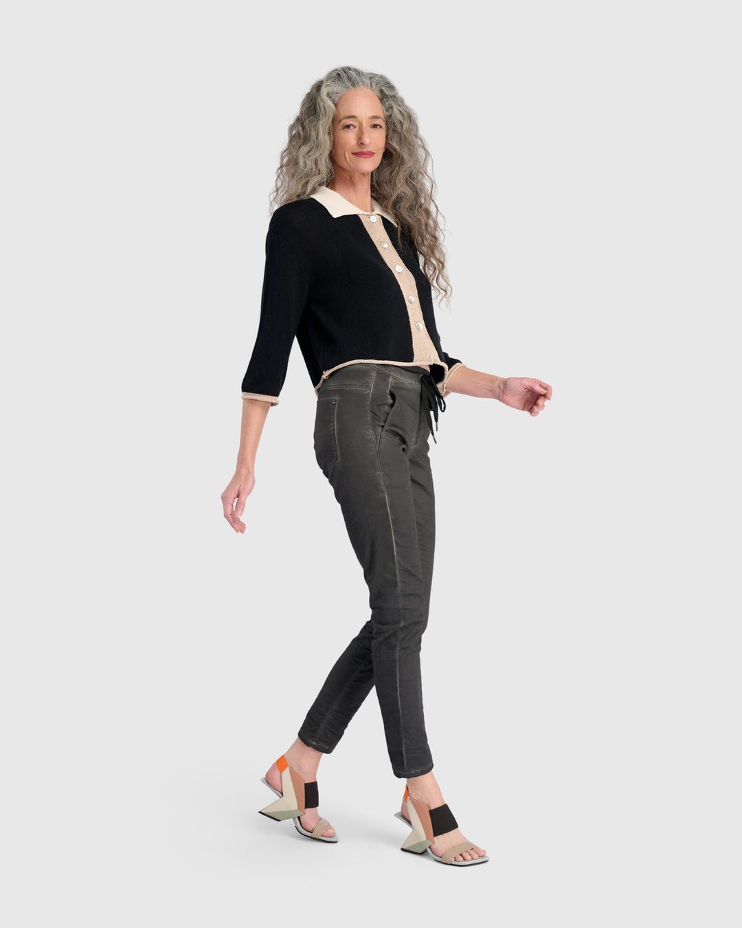 Washed Iconic Stretch Jeans, Steel