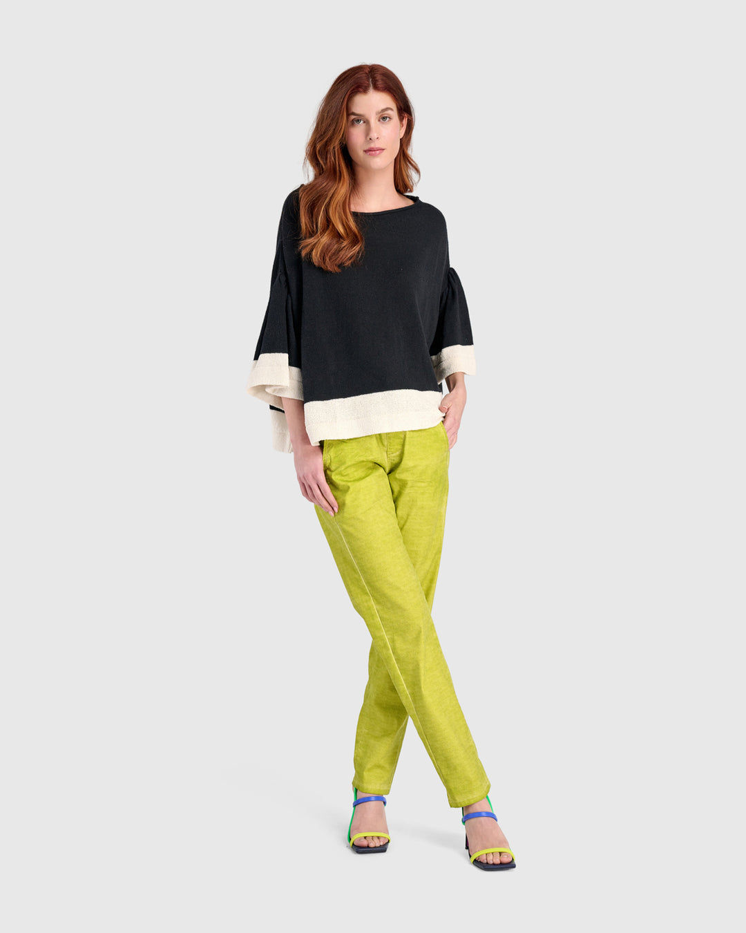 Washed Iconic Stretch Jeans, Electric