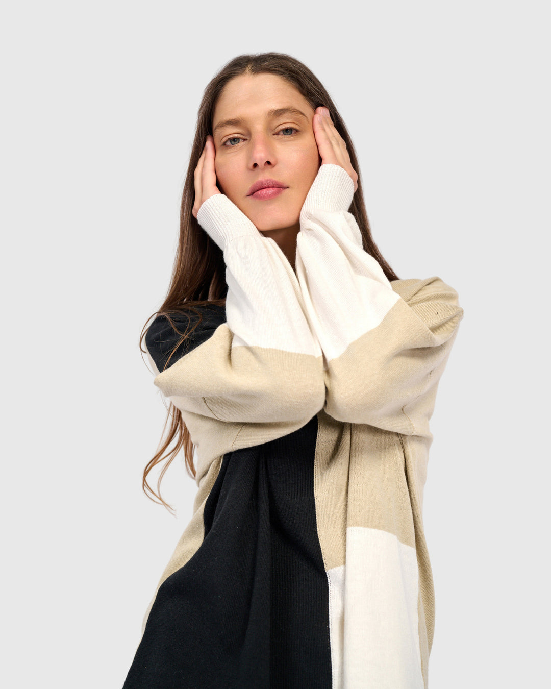 Figgy Puff Sleeve Sweater, Stone
