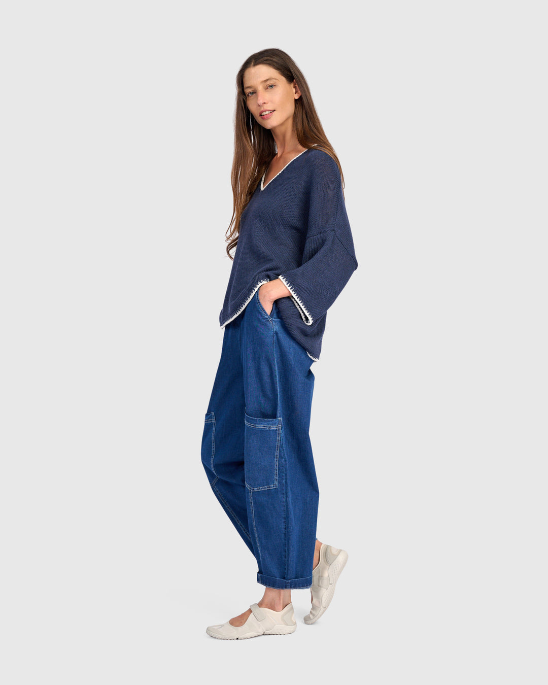 Sugarplum Sweater, Navy