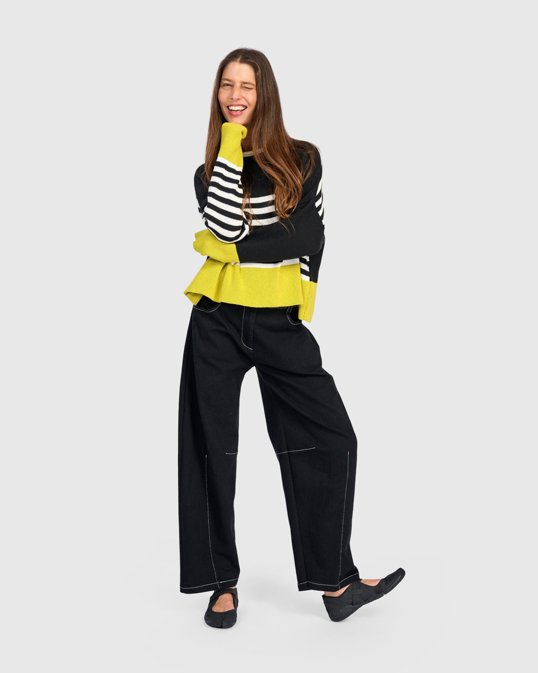 Go-To Barrel Pants, Black