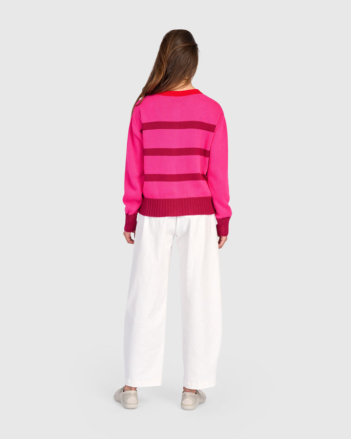 Cricket Cardigan, Fuchsia
