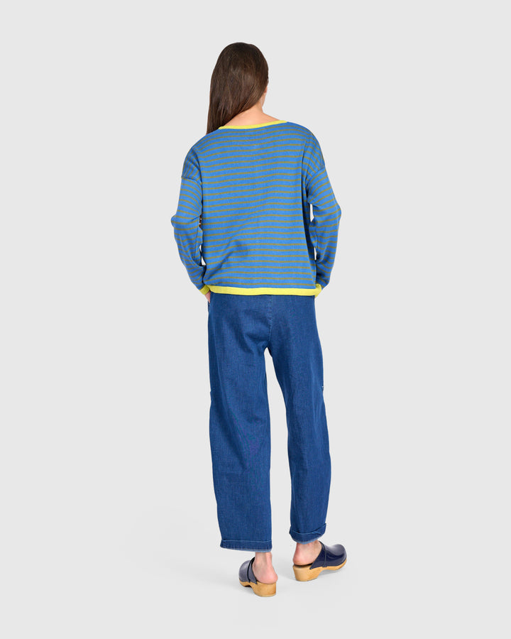 Thimble Trimmed Cardigan, Indigo