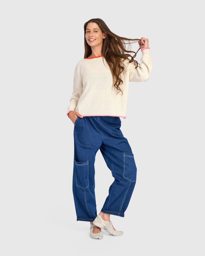 Pip Rollneck Pullover, Ivory