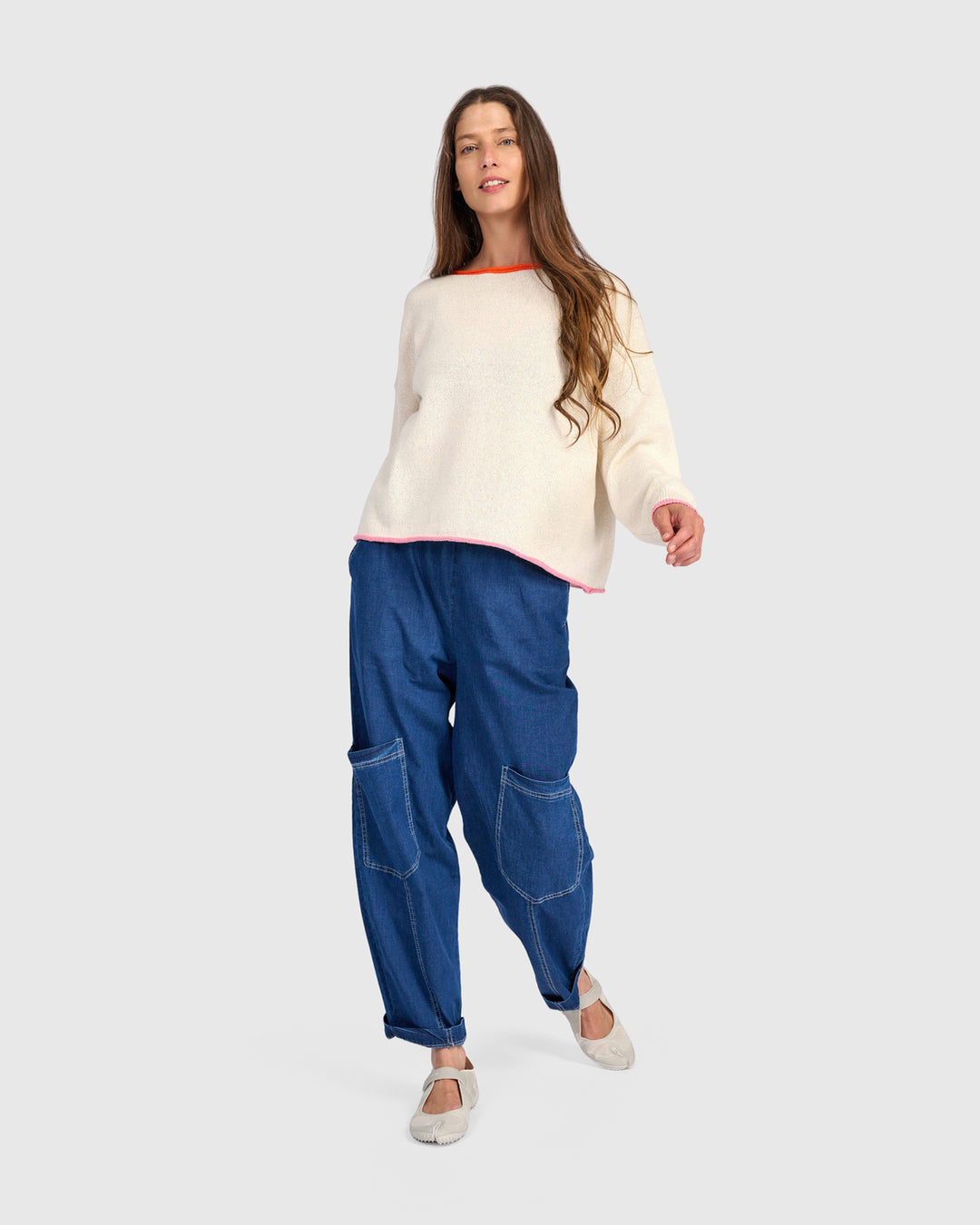 Pip Rollneck Pullover, Ivory