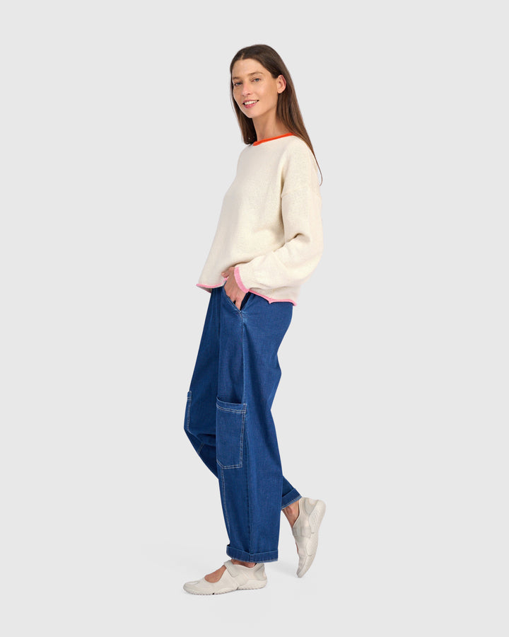Pip Rollneck Pullover, Ivory