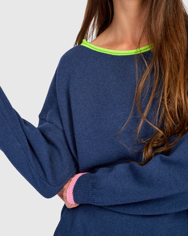 Pip Rollneck Pullover, Navy