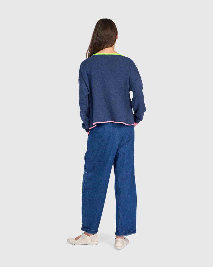 Pip Rollneck Pullover, Navy