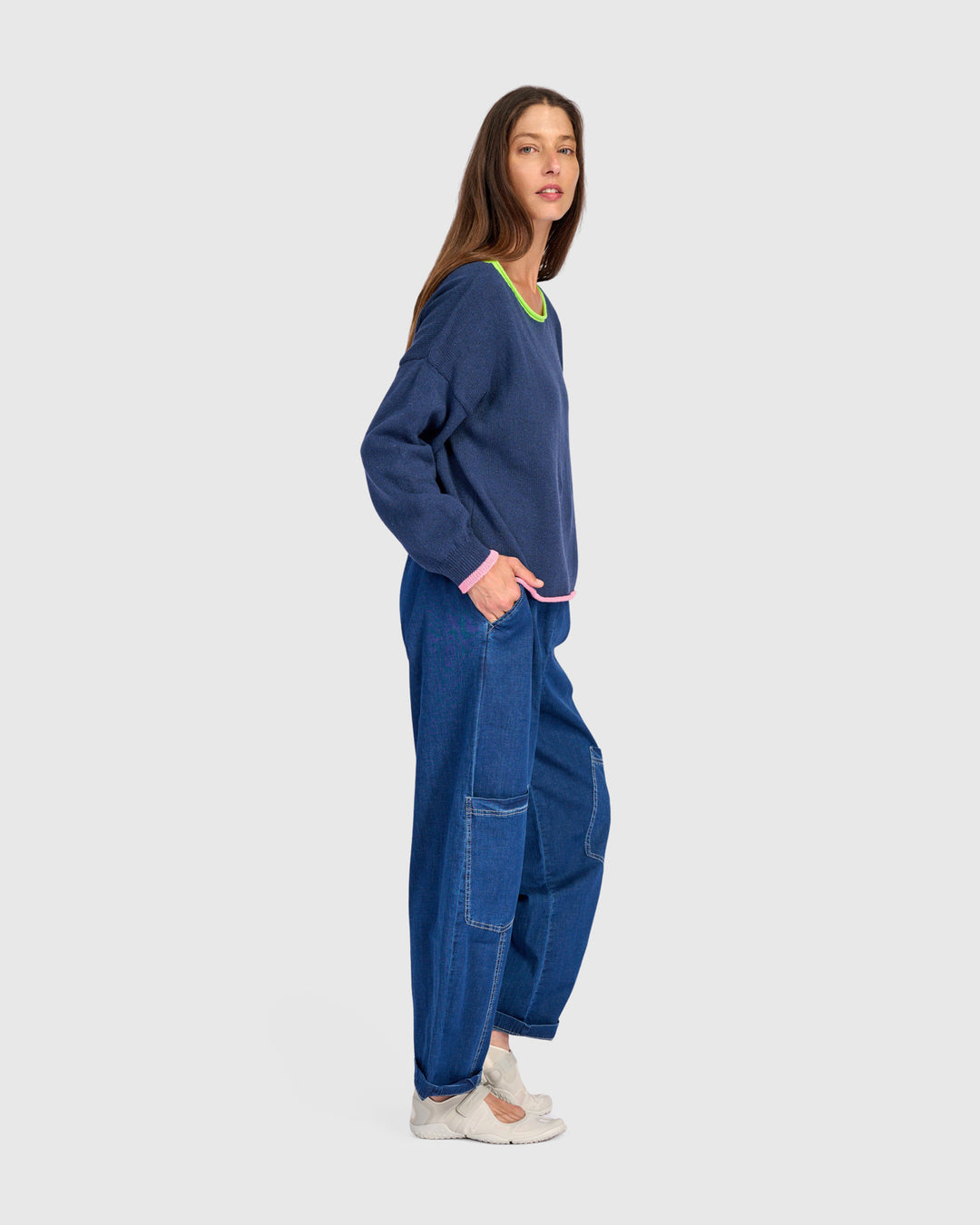 Pip Rollneck Pullover, Navy