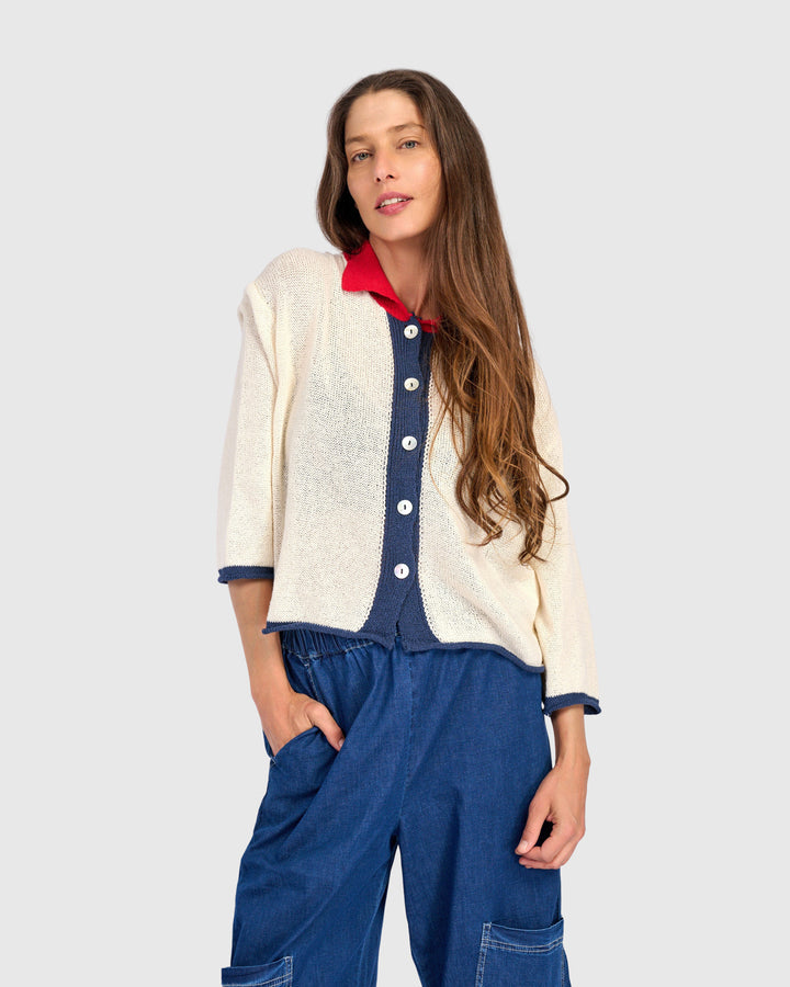 Coco Cardigan, Ivory