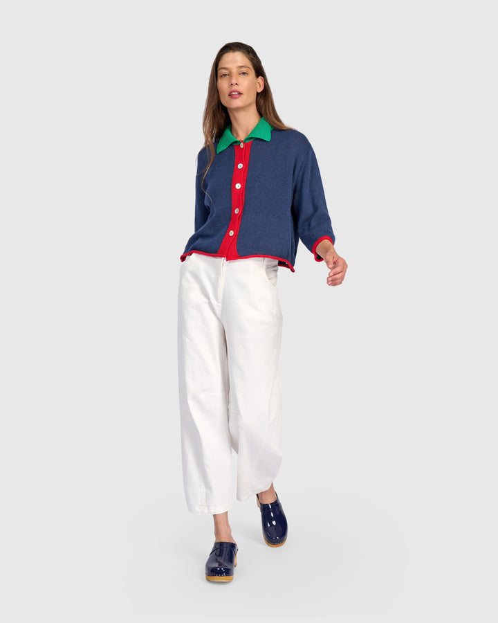 Coco Cardigan, Navy Mix