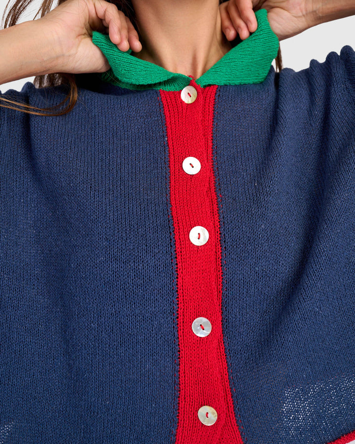 Coco Cardigan, Navy Mix