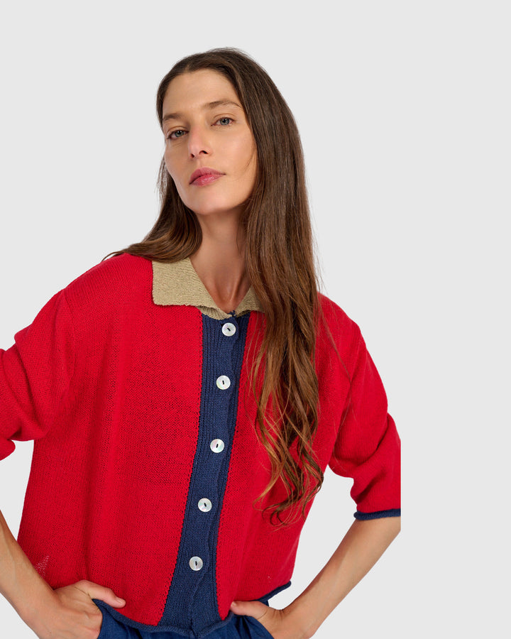Coco Cardigan, Red