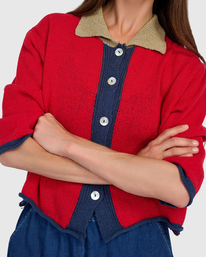 Coco Cardigan, Red