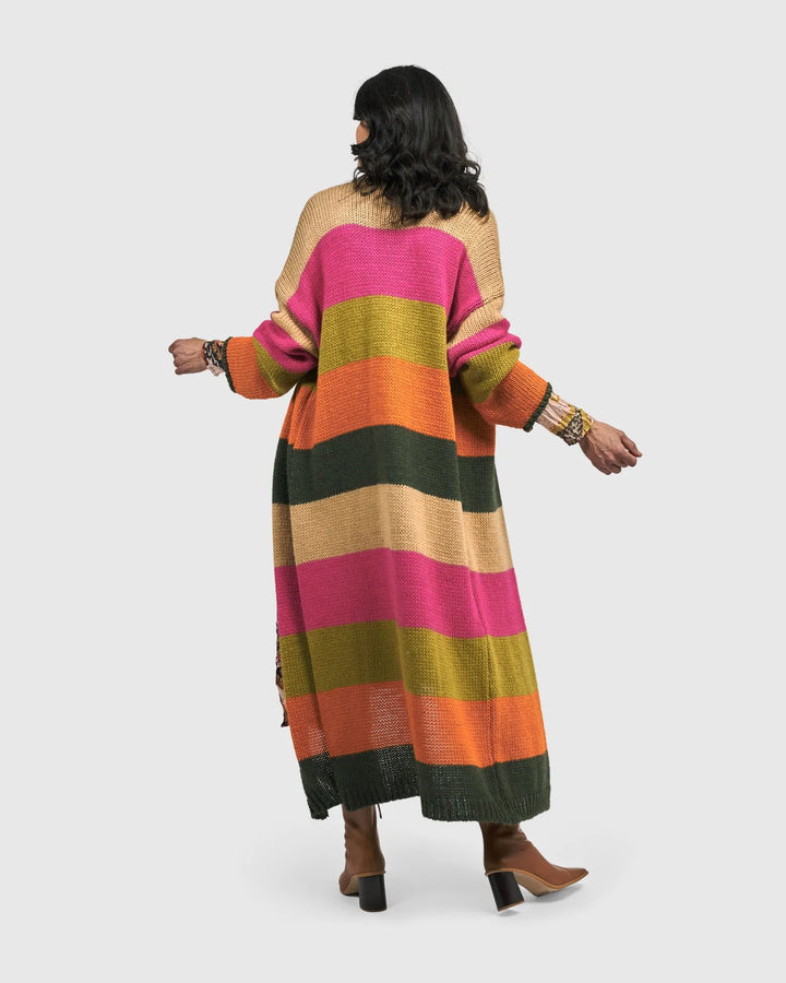 Jemima Maxi Cardigan, Stripes