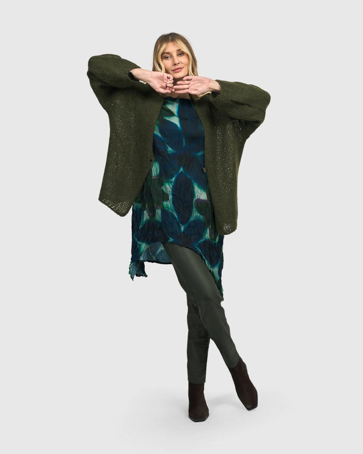 Edith Knit Cardigan, Forest