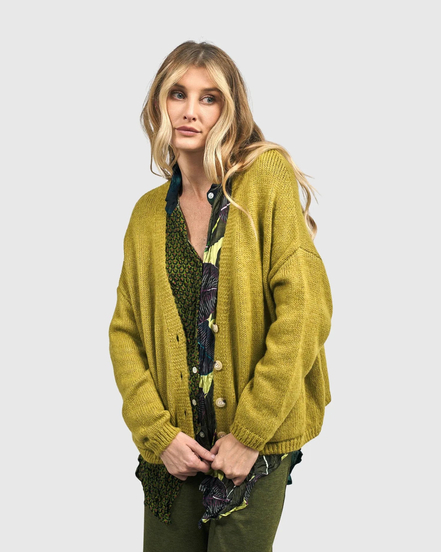 Ochre cardigan hotsell