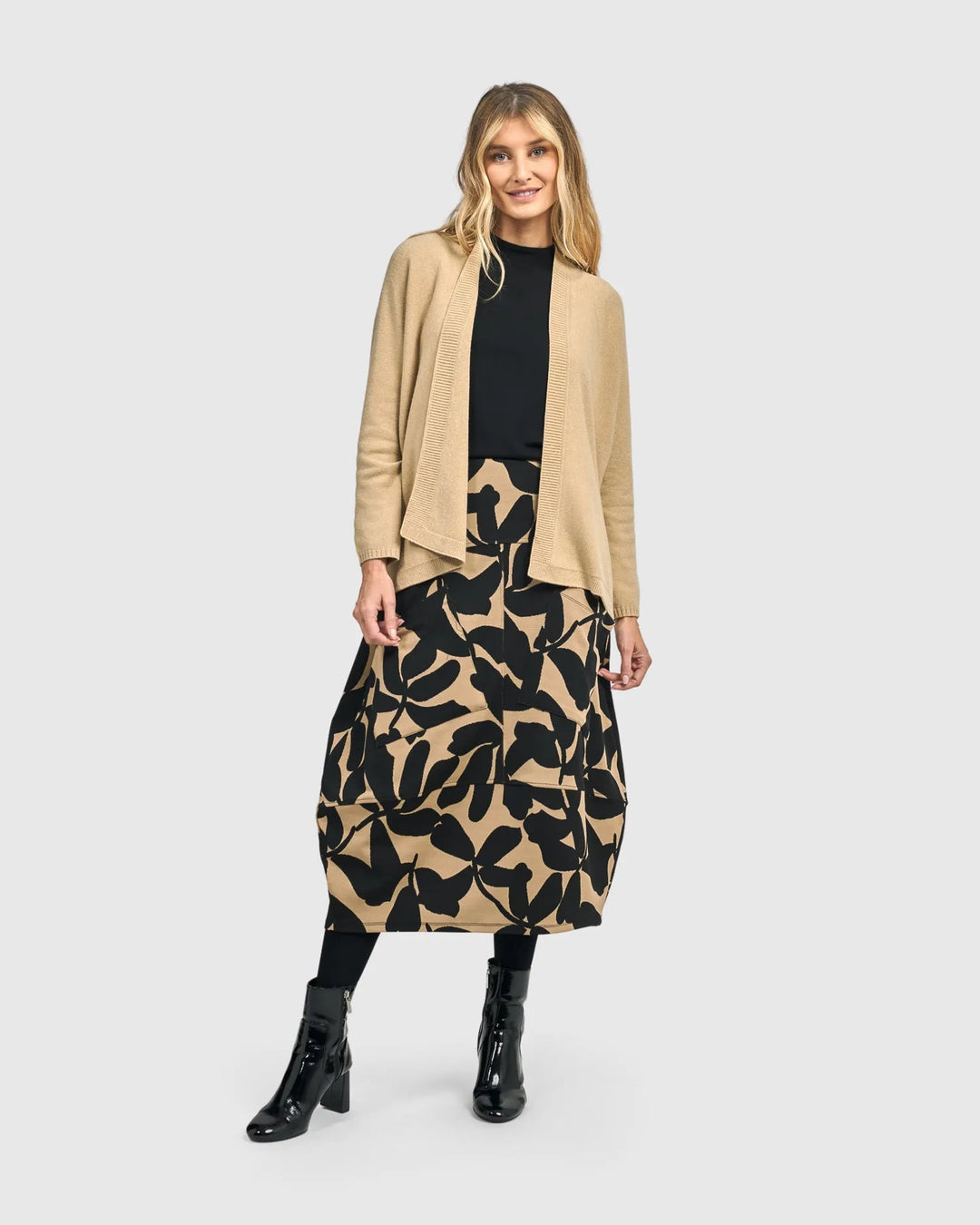 Pippa Cocoon Skirt, Blackout