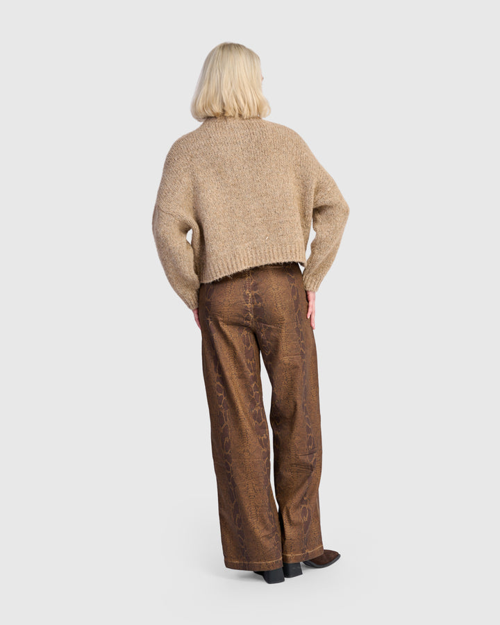 Trucker Cardigan, Sand