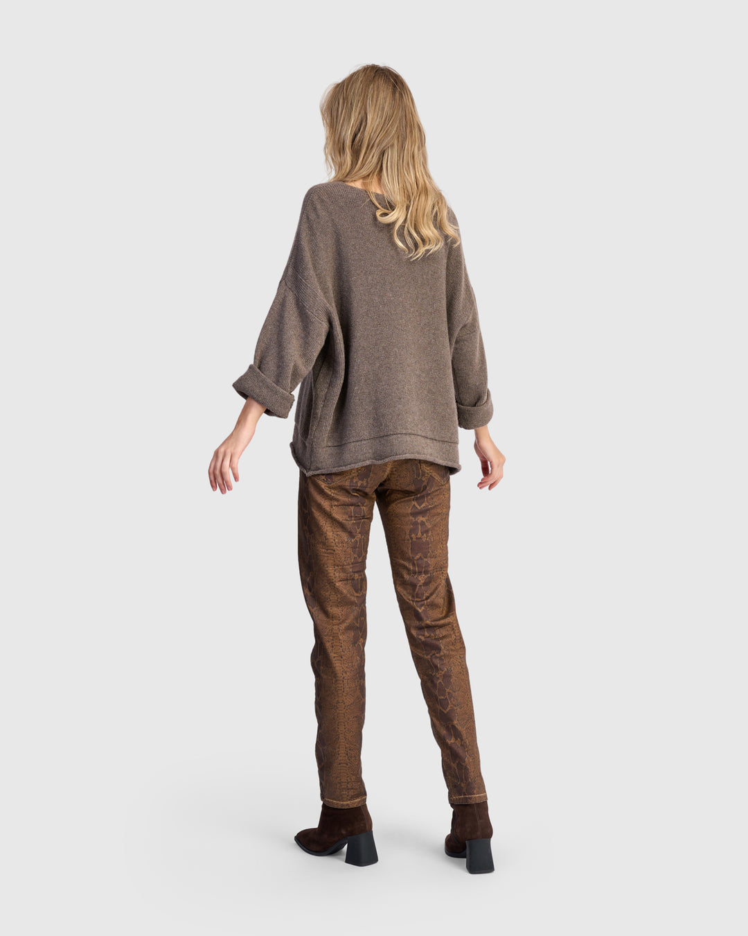 Basis Pullover Sweater, Brown
