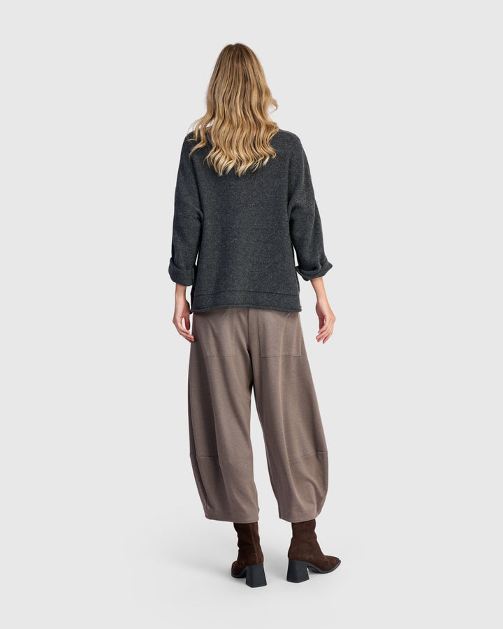 Basis Pullover Sweater, Grey