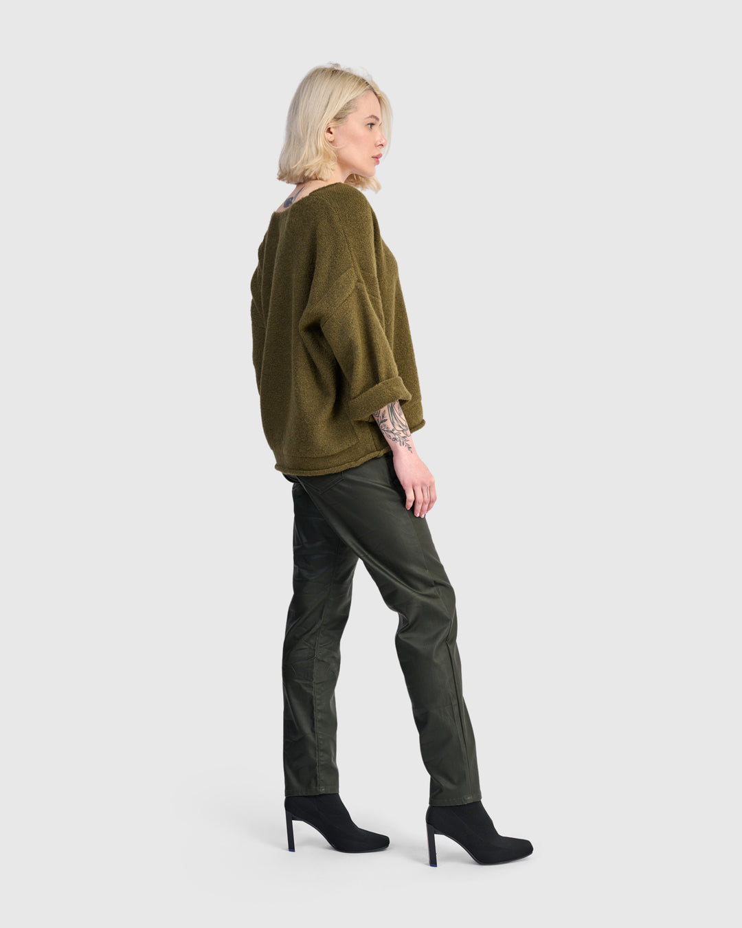 Basis Pullover Sweater, Khaki