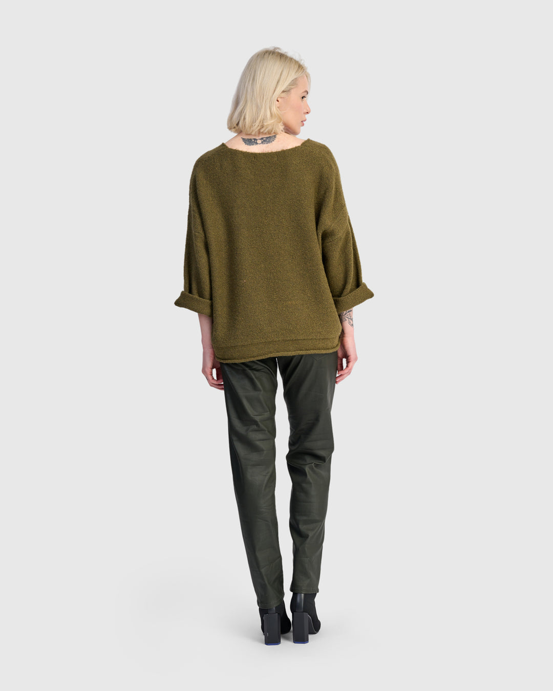 Basis Pullover Sweater, Khaki