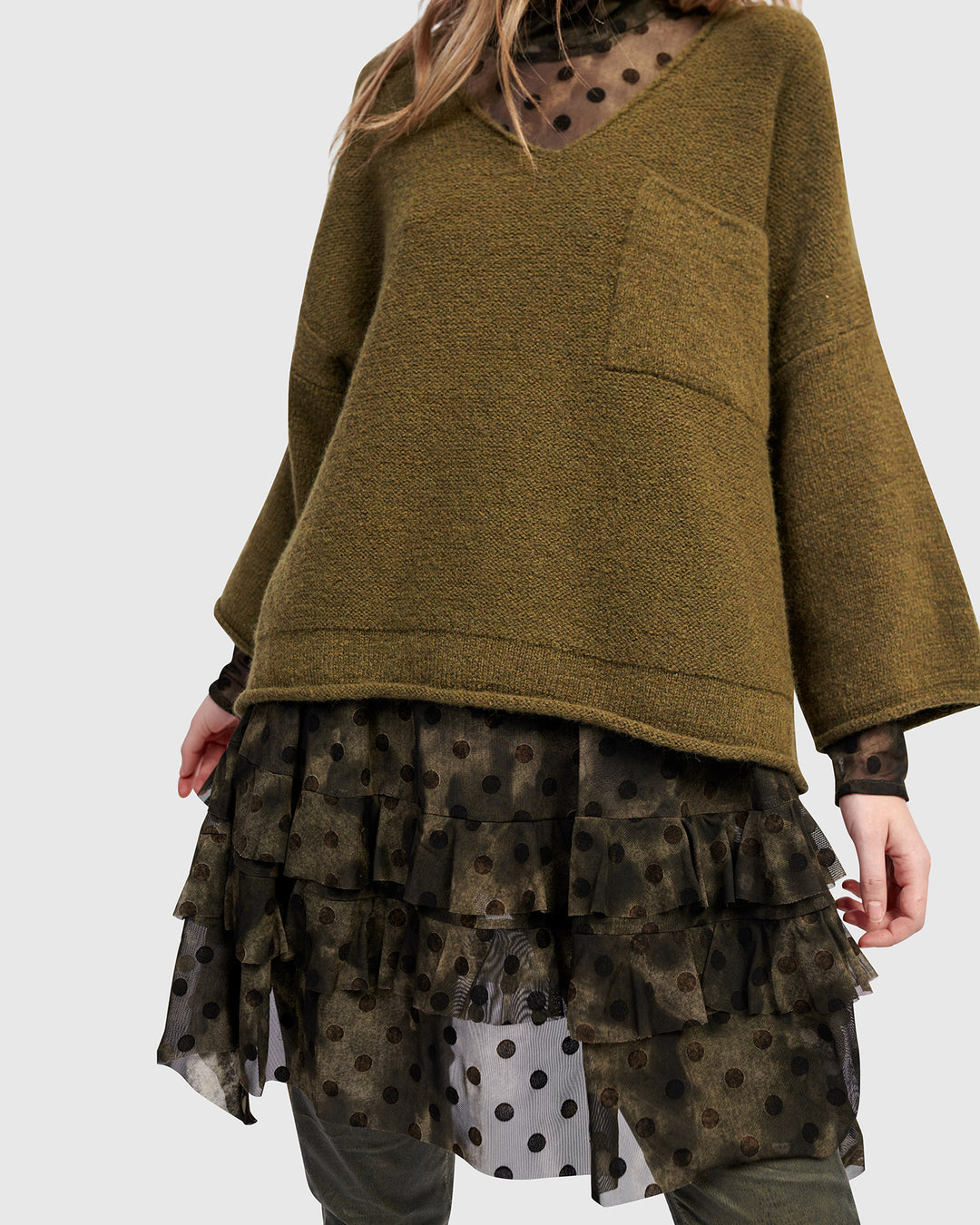 Urban Eph Mesh Top, Antique