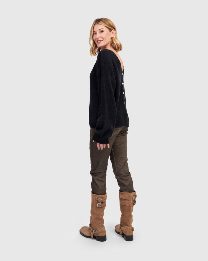 Washed Iconic Stretch Jeans, Brown