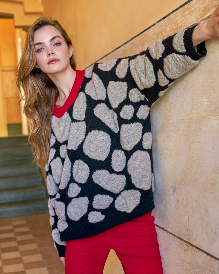 Stepping Stones Sweater, Pebbles