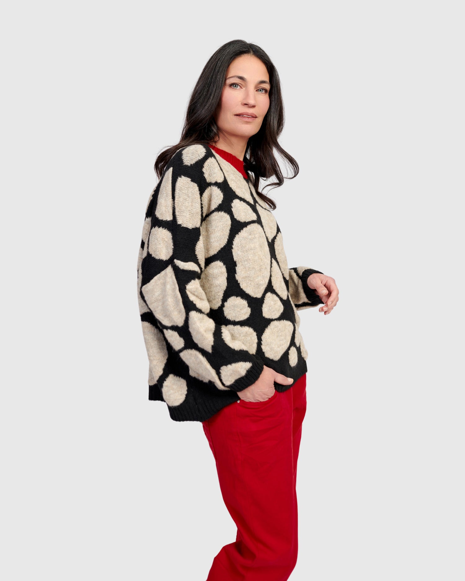 STONE  COMBO KNIT SWEATER Sサイズ STONE ISLAND COMBO KNIT SWEATER Sサイズ