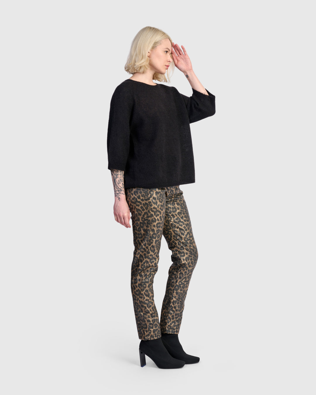 Core Pullover Sweater, Black