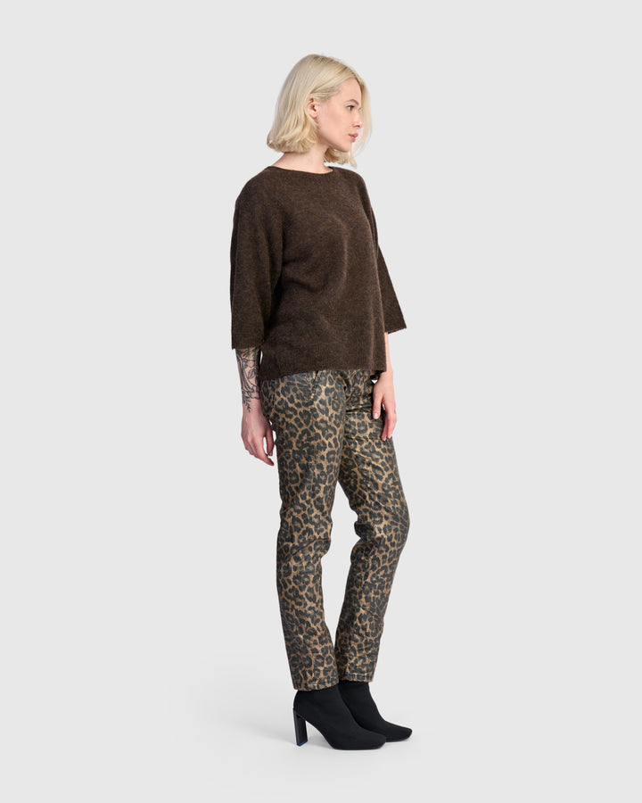Core Pullover Sweater, Coffee