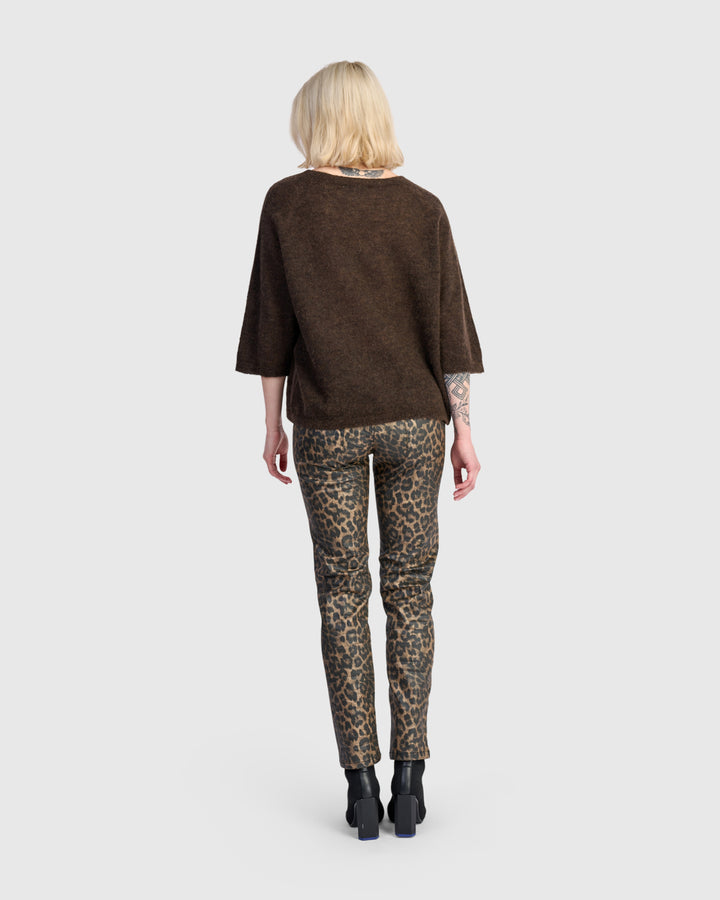 Core Pullover Sweater, Coffee