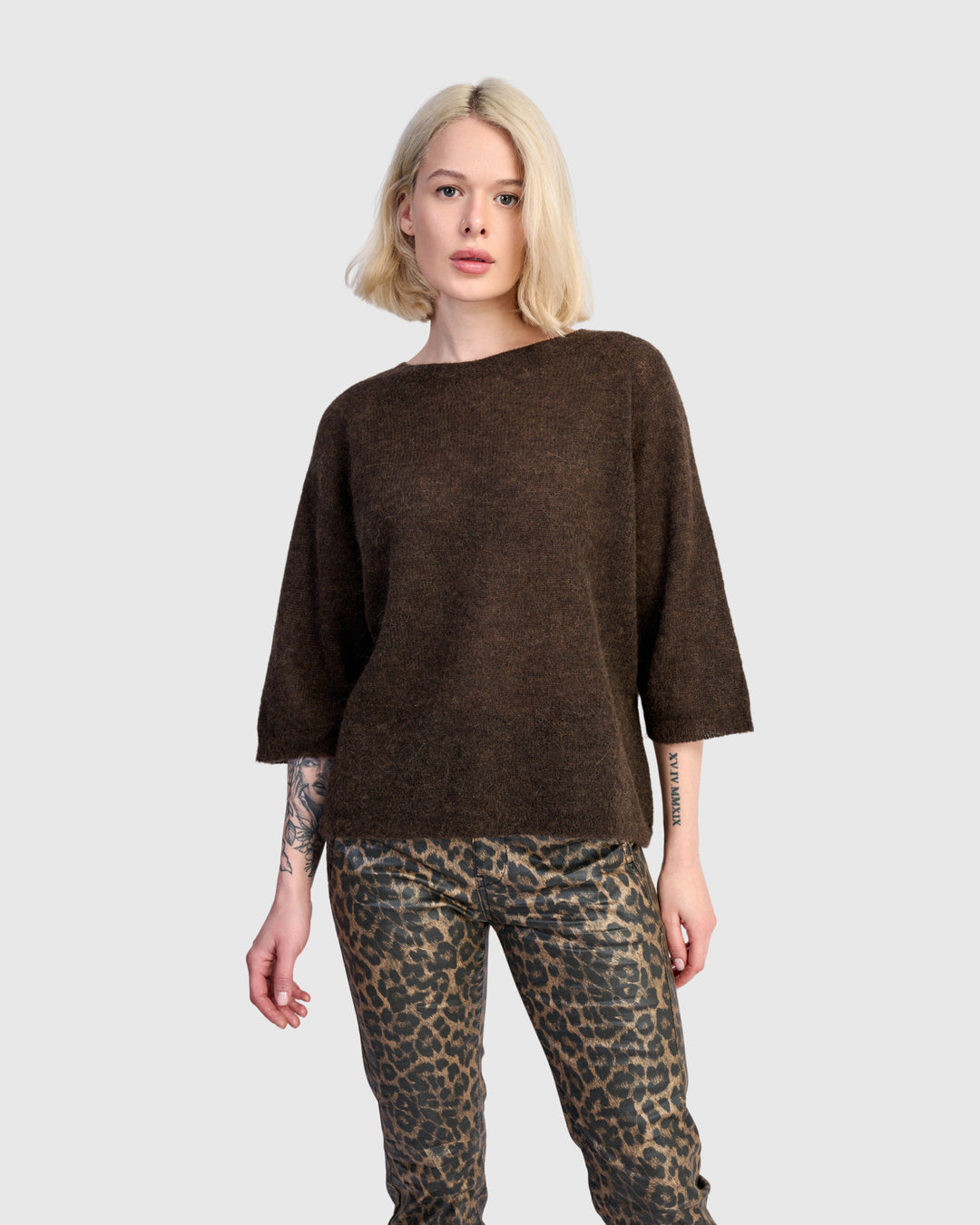 Core Pullover Sweater, Coffee