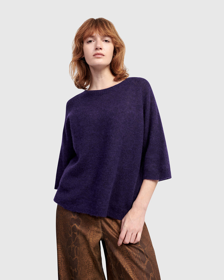 Core Pullover Sweater, Purple
