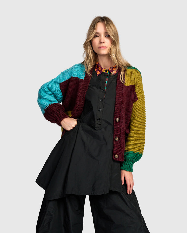 Carnival Chunky Cardigan, Primary Mix
