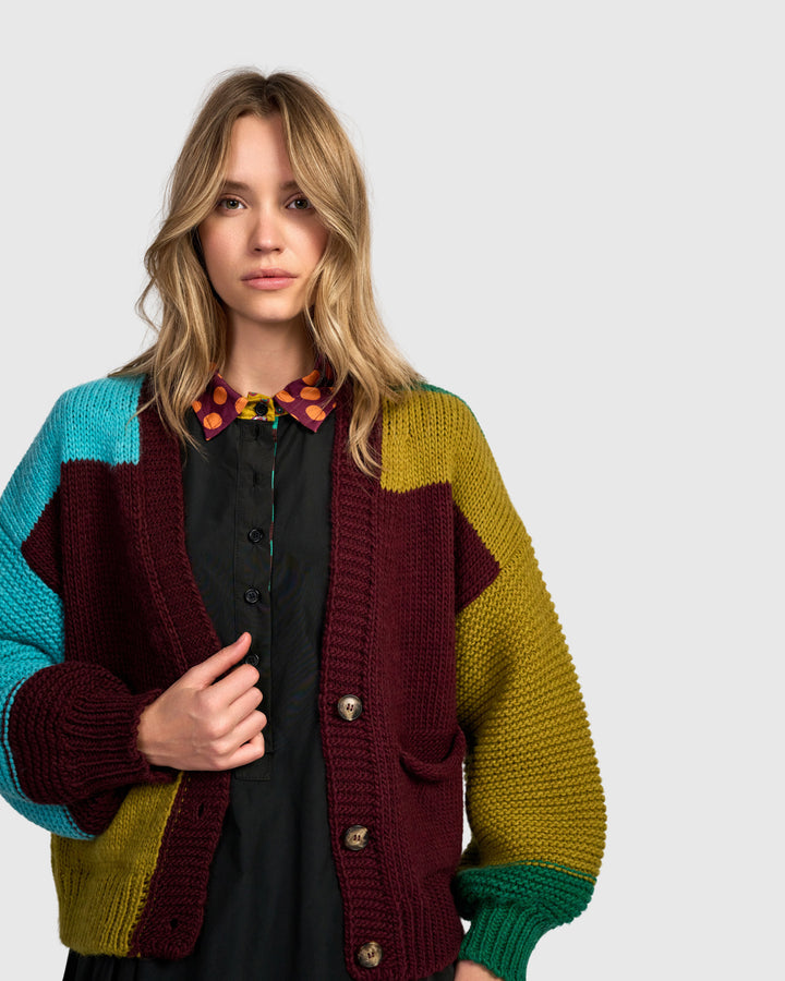 Carnival Chunky Cardigan, Primary Mix