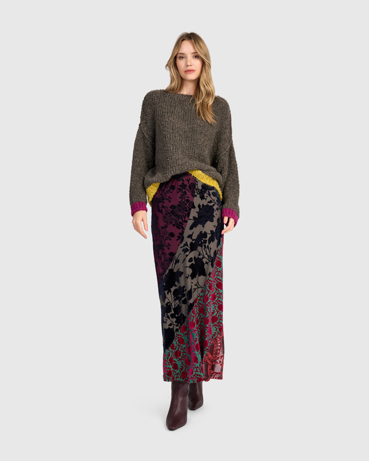 Riff Boucle Sweater, Truffle
