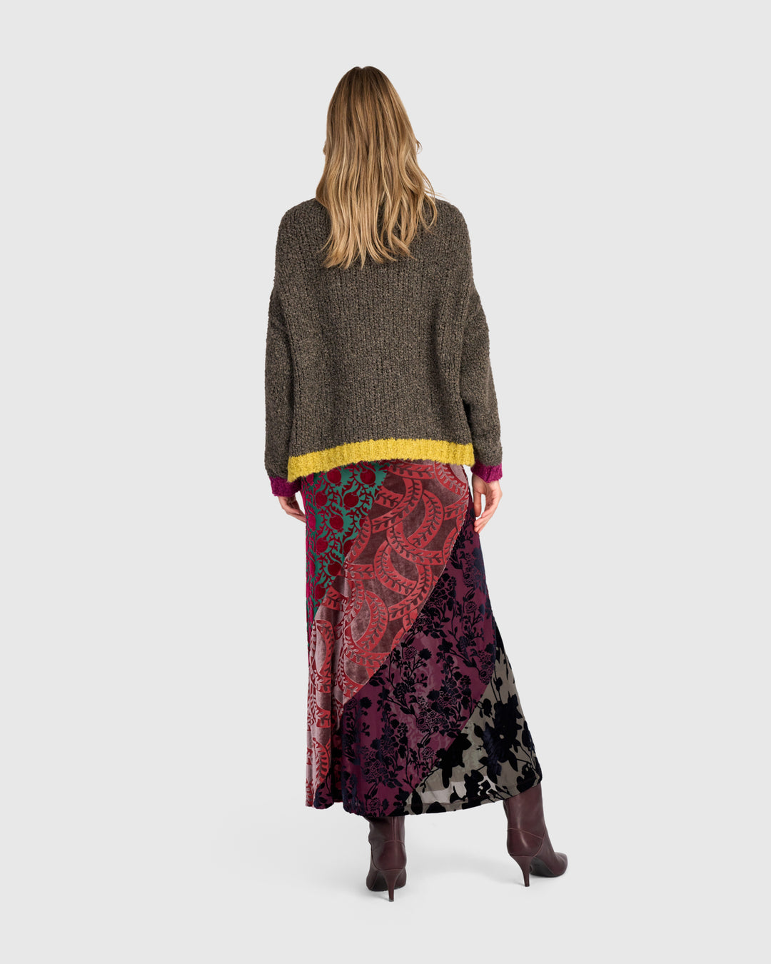 Riff Boucle Sweater, Truffle