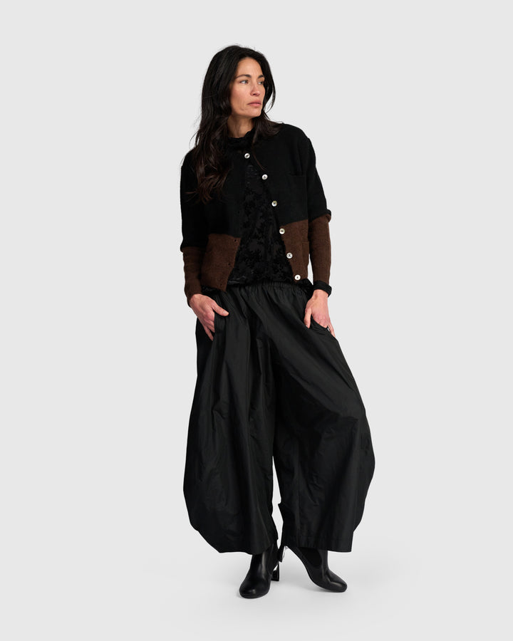 Maeve Cardigan, Black/Choco