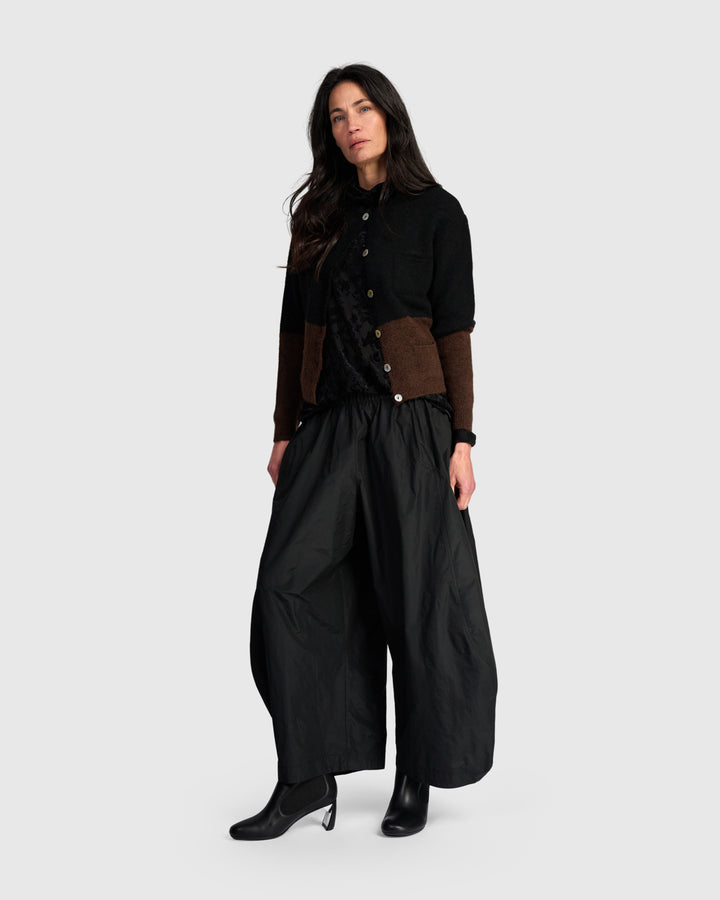 Maeve Cardigan, Black/Choco