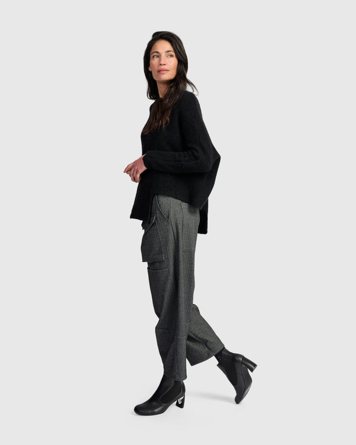 Sculpt Boxy Sweater, Black